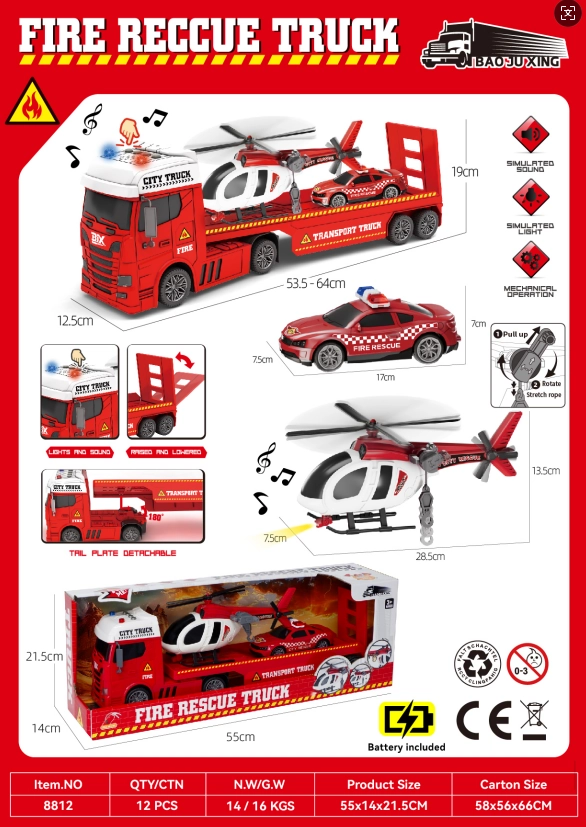Acoustic&nbsp;and&nbsp;Optical Inertia Scania Fire Transport Vehicle