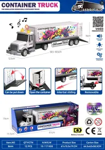 Sound&nbsp;and&nbsp;light inertial graffiti container transport vehicle
