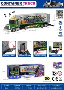 Audiovisual Inertia Dinosaur Personality Graffiti Container Transport Vehicle
