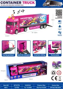 Sound&nbsp;and&nbsp;light inertia Scania graffiti container transport vehicle