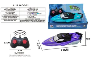 Two-channel remote control cruise speedboat (2.4G, solid color)