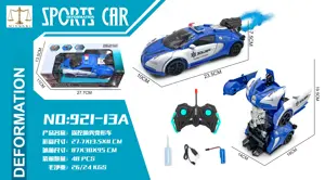 1:18 Five-in-one one-button transforming Bugatti Police Car Spray