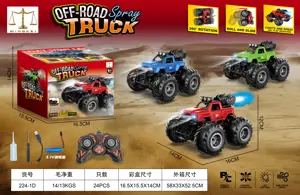 Remote Control Eight-Way Stunt High-Speed Mist Standing Rotating Police Car (2.4G)