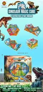“Dinosaur” Transformable Cube (Individual Pack, Window Box)