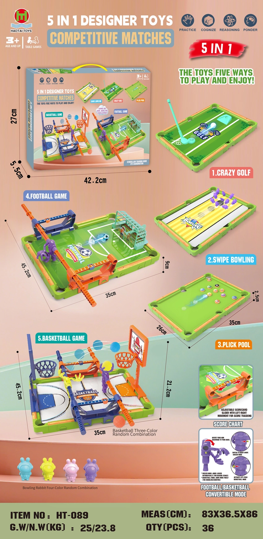5-in-1 Ball Skills Competition (Color Box)