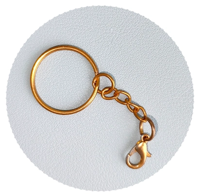 Black Cat on a String(Standard gold keyring)