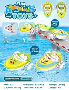 Bath & Water Play Boat, Dual-Use for Water & Land