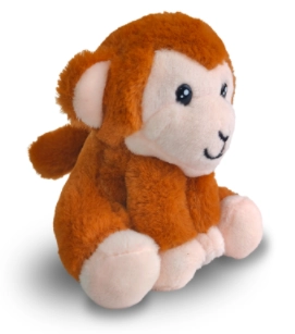 Pull-String Monkey (White Bell Keychain)
