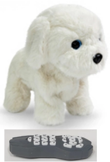 Remote-Controlled Commando Dog in English - Bichon Frise