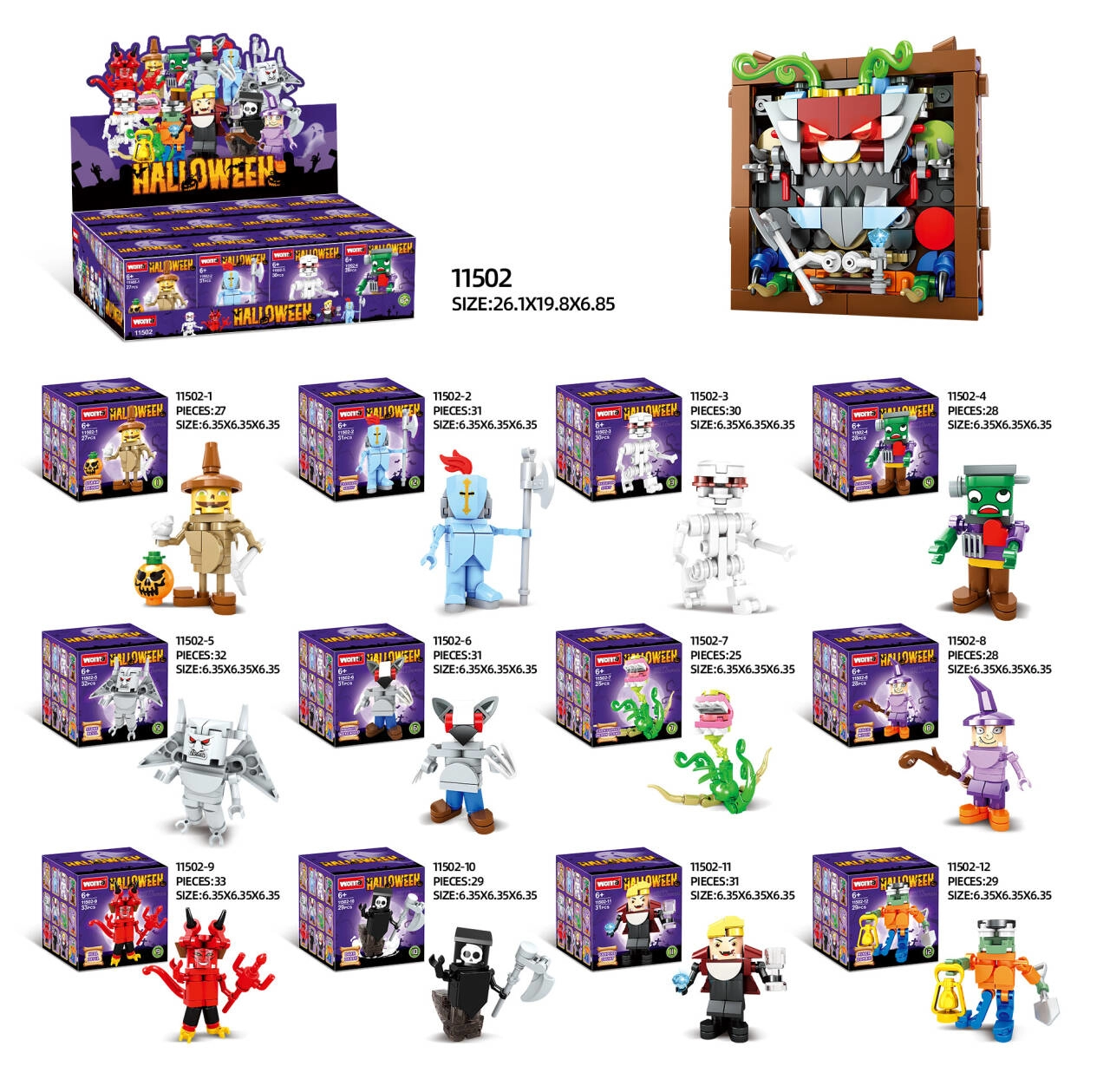 English Version Halloween 12-in-1