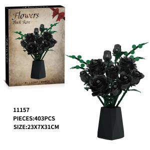 Black rose bouquet