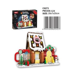 English Version Christmas Reindeer and Gift Cart