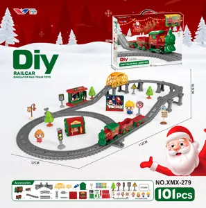 Christmas-themed DIY Electric Track Car/101PCS