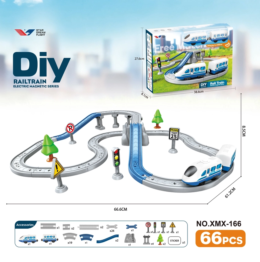 DIY Assembly Electric Train/66PCS