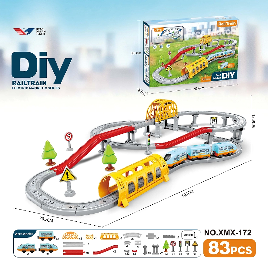 DIY Assembly Electric Train/83PCS