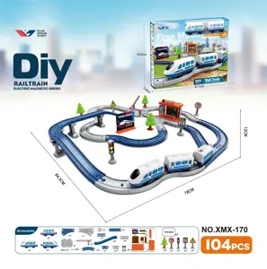DIY Assembly Electric Train/104PCS