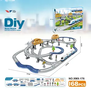 DIY Assembled Electric Train Track / 168PCS
