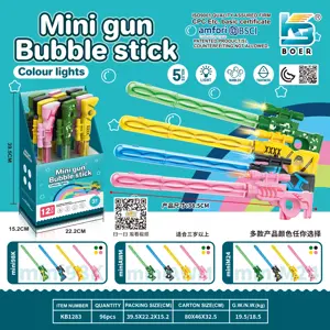 Mini Gun Bubble Wand (Colorful Lights)