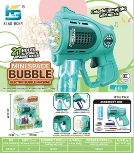 21-Hole Mini Bubble Machine with Music