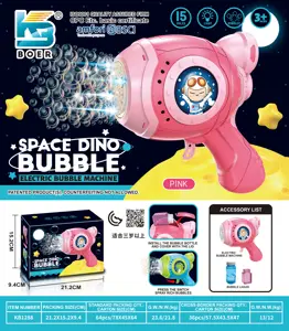 15-Hole Space Dinosaur Electric Automatic Water Bubble Gun