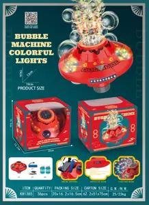 32-Hole Smart Rotating Obstacle-Avoiding UFO Flame Colorful Firework Electric Bubble UFO Machine