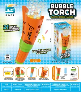21-hole torch bubble machine with music and dual lights