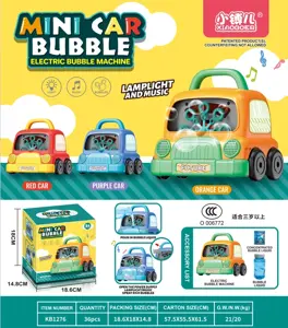 Toy car bubble machine with lights and music