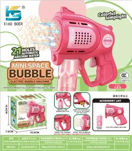 21-Hole Mini Bubble Machine (Batteries Not Included)