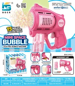 15-Hole Mini Bubble Machine (Batteries Not Included)