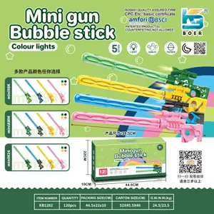 Mini Gun Bubble Wand (Colorful Lights)