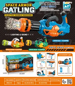 Space Armor Electric Automatic Water Absorbing Light Bubble Gatling