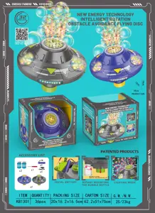 Smart Rotating Obstacle-Avoiding UFO Flame Colorful Firework Electric Bubble UFO Machine