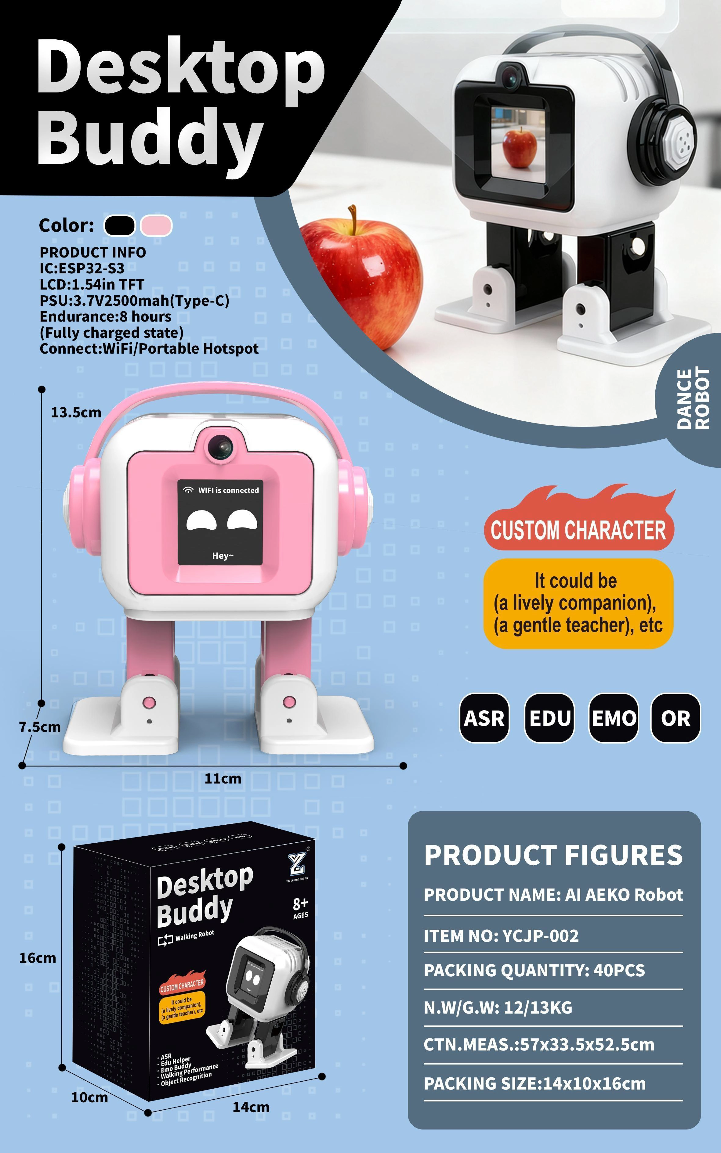 AI Version AEKO Robot (with Camera)