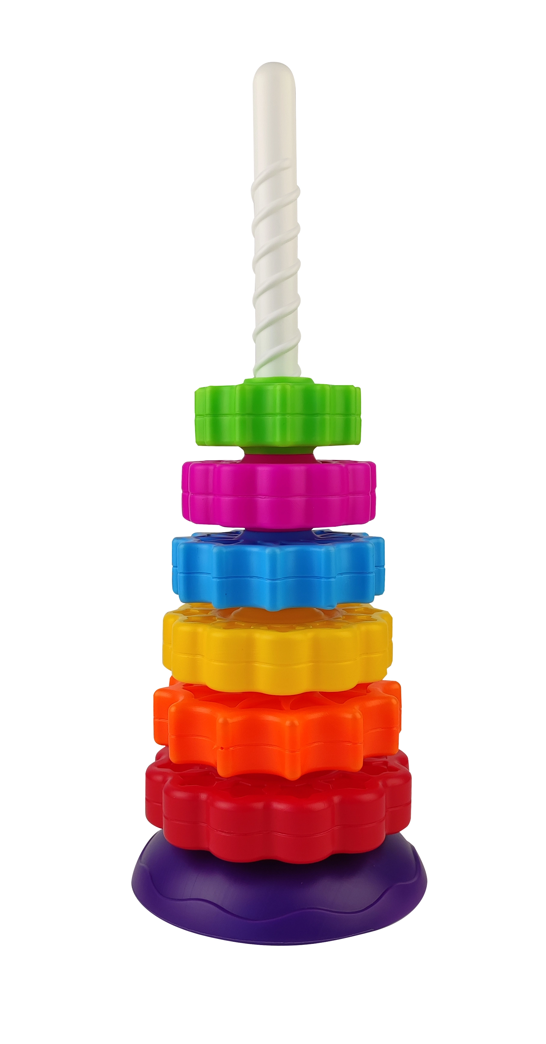 Stack ‘n’ Spin Rainbow Tower