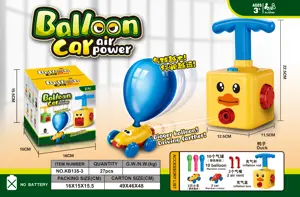 Yellow Duck Aerodynamic Balloon Car