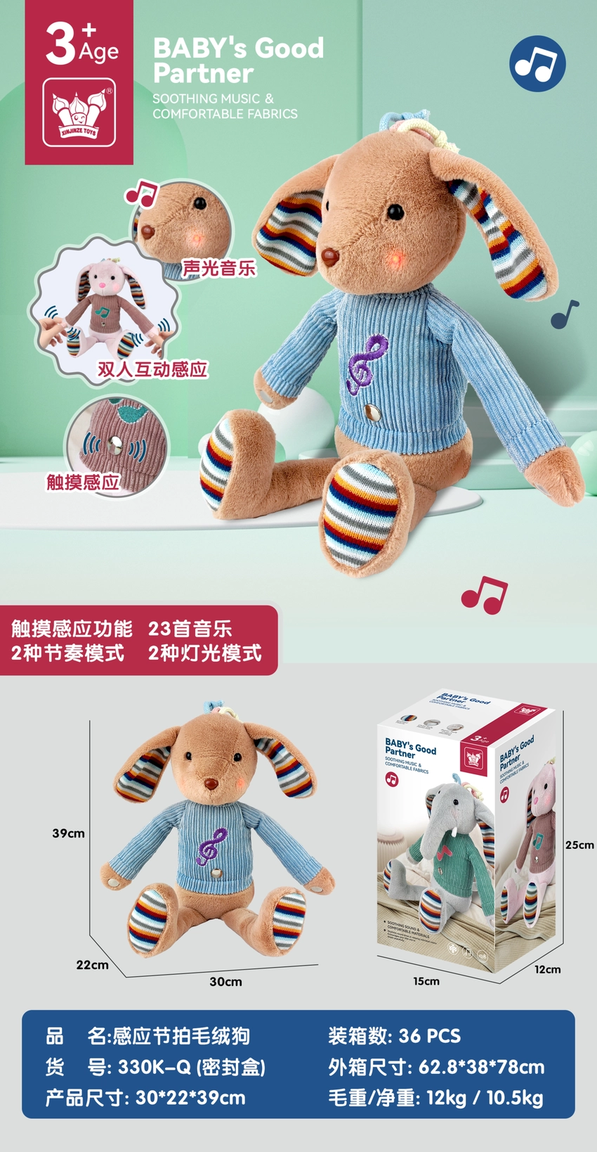 Motion-Activated Plush Dog