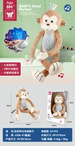 Soothing Sound and Light Plush Monkey