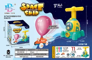 Spaceship (Yellow-green) Aerodynamic Balloon Car