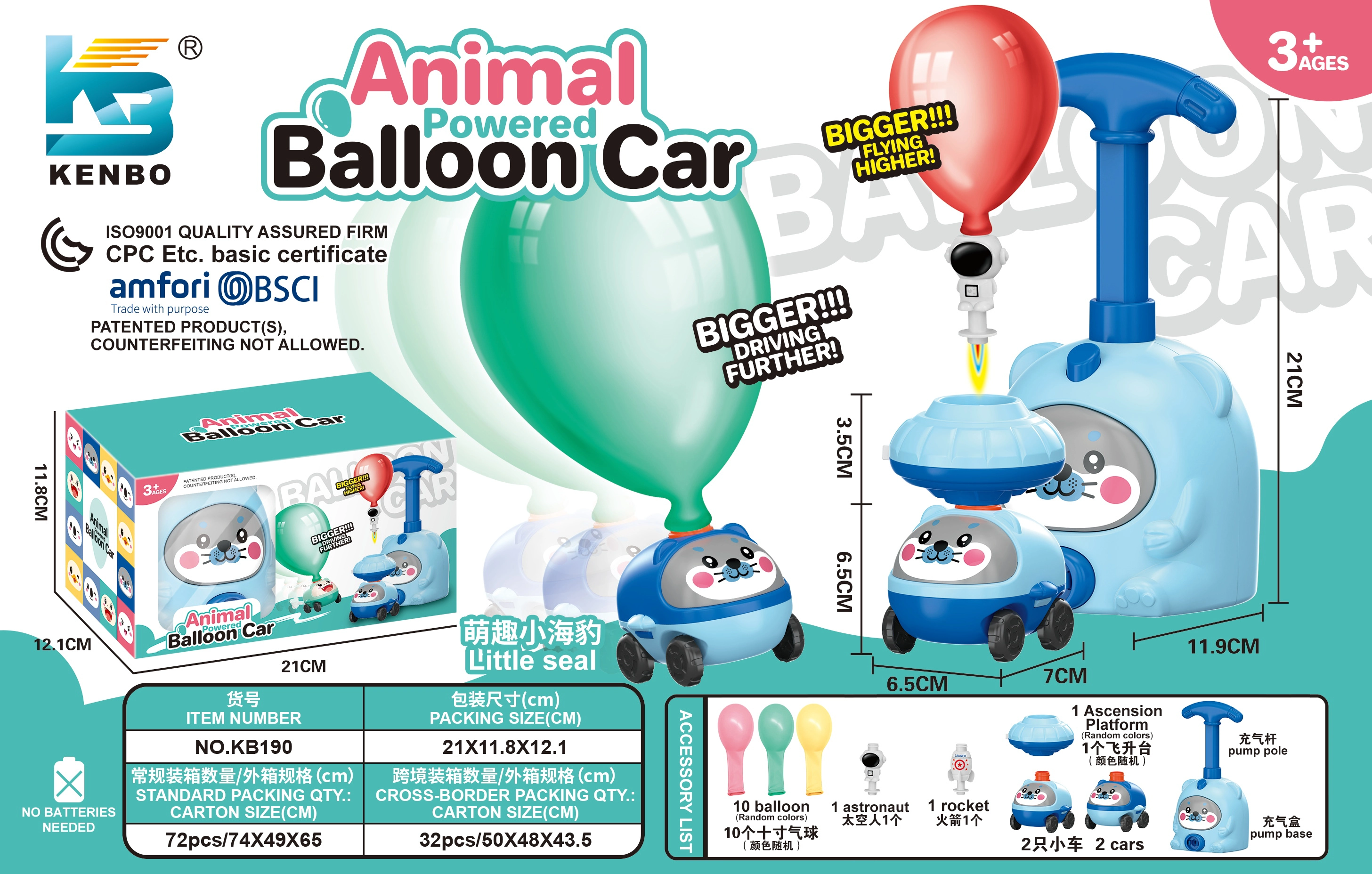 Seal-powered Balloon Astronaut (High-End Version)