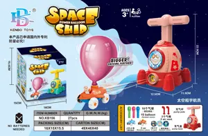 Spaceship (Red) Aerodynamic Balloon Car