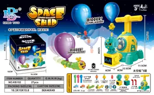 Spaceship (Yellow-green) Aerodynamic Balloon Car