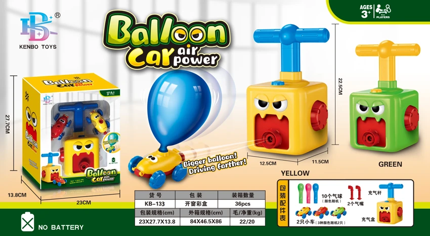 Monster Aerodynamic Balloon Car