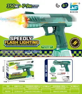 High-speed Rapid-Fire Electric Water Gun with Flashing Lights