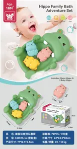 Rubber Bath Hippo Set