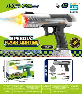 High-speed Rapid-Fire Electric Water Gun with Flashing Lights