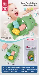 Rubber Bath Hippo Set
