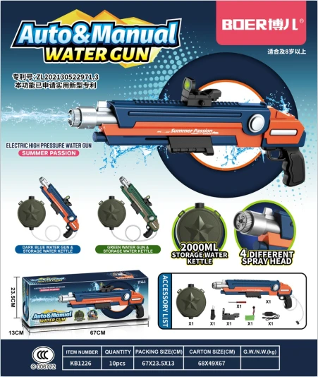 Handheld and Automatic High-Pressure Water Gun