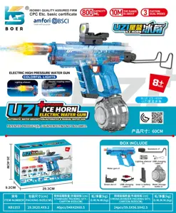 UZI Three-Function Dual-Mode Flashing Cannon Automatic Water Suction Electric Water Gun