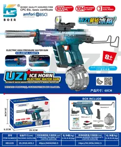 uzI three-function dual-mode light with silencer / four adaptive points / long rear stock automatic water absorption / hand-manual integrated electric water gun