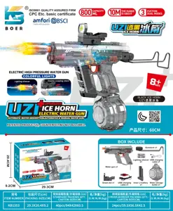 UZI Three-Function Dual-Mode Flashing Cannon Automatic Water Suction Electric Water Gun
